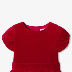 Jacadi Dresses And Skirts|Girl velvet dress Jacadi Red