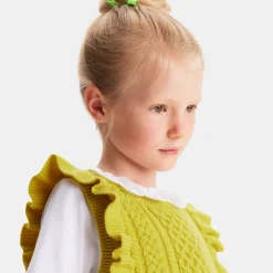 Jacadi Cardigans, Sweaters And Sweatshirts|Girl vest Mustard