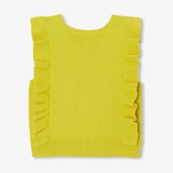 Jacadi Cardigans, Sweaters And Sweatshirts|Girl vest Mustard