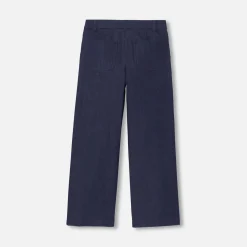 Jacadi Pants And Sweatpants|Girl wide-leg jeans Dark Denim