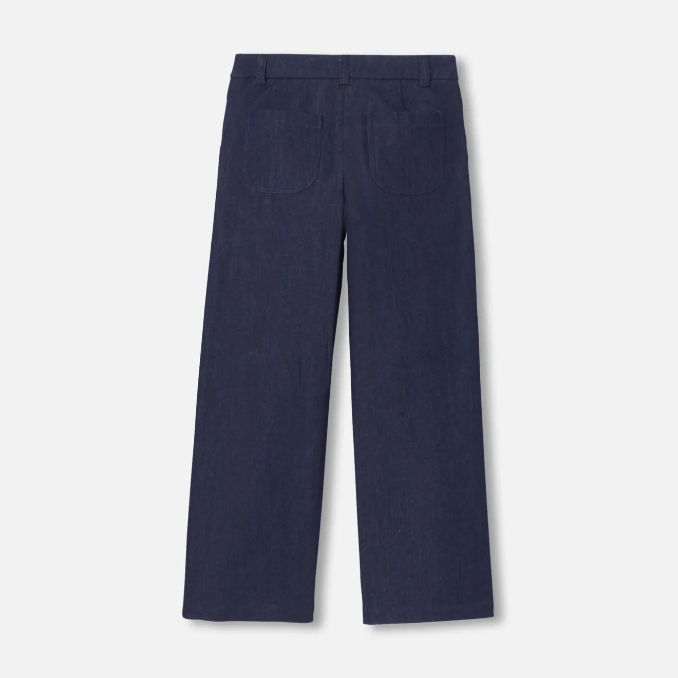Jacadi Pants And Sweatpants|Girl wide-leg jeans Dark Denim