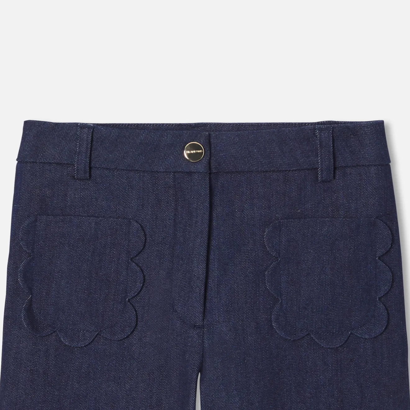 Jacadi Pants And Sweatpants|Girl wide-leg jeans Dark Denim