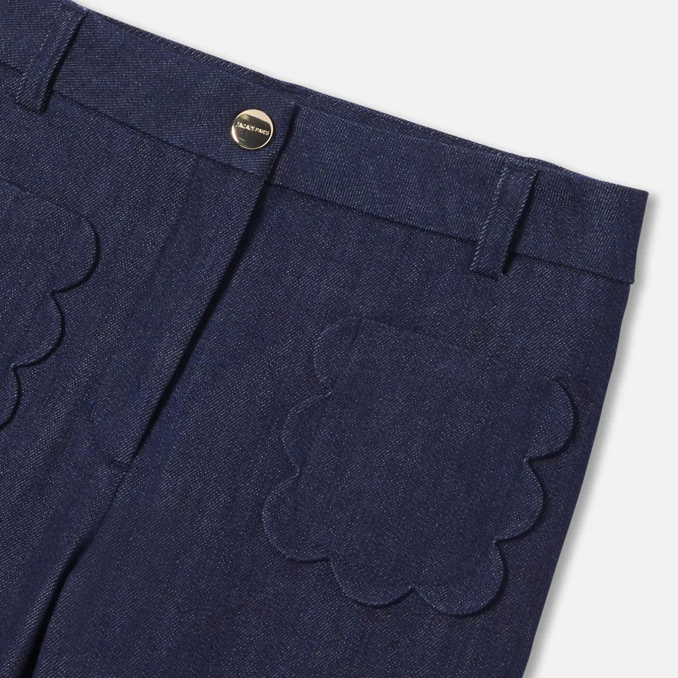 Jacadi Pants And Sweatpants|Girl wide-leg jeans Dark Denim