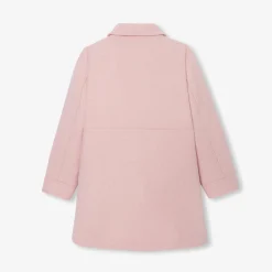 Jacadi Coats And Outerwear|Girl wool coat Heather Pink