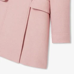 Jacadi Coats And Outerwear|Girl wool coat Heather Pink