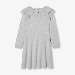 Jacadi Dresses And Skirts|Girl wool dress Jacadi light Heather Grey