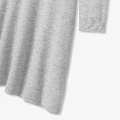 Jacadi Dresses And Skirts|Girl wool dress Jacadi light Heather Grey
