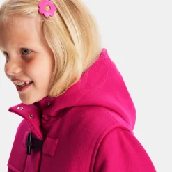Jacadi Coats And Outerwear|Girl Coats & Puffer Jackets|Girl wool duffle-coat Grenadine Pink