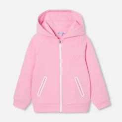 Jacadi Cardigans, Sweaters And Sweatshirts|Girl zip-up sweatshirt Soft Pink