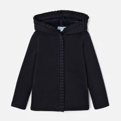 Jacadi Cardigans, Sweaters And Sweatshirts|Girl zip-up sweatshirt Jacadi Navy