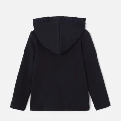 Jacadi Cardigans, Sweaters And Sweatshirts|Girl zip-up sweatshirt Jacadi Navy