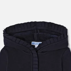 Jacadi Cardigans, Sweaters And Sweatshirts|Girl zip-up sweatshirt Jacadi Navy