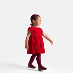 Jacadi Dresses|Holiday velvet baby dress Jacadi Red
