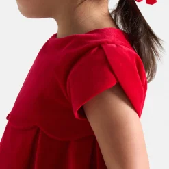 Jacadi Dresses|Holiday velvet baby dress Jacadi Red