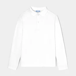 Jacadi T-Shirts And Polo Shirts|T-Shirts, Polo Shirts|Kid long-sleeved polo Jacadi White