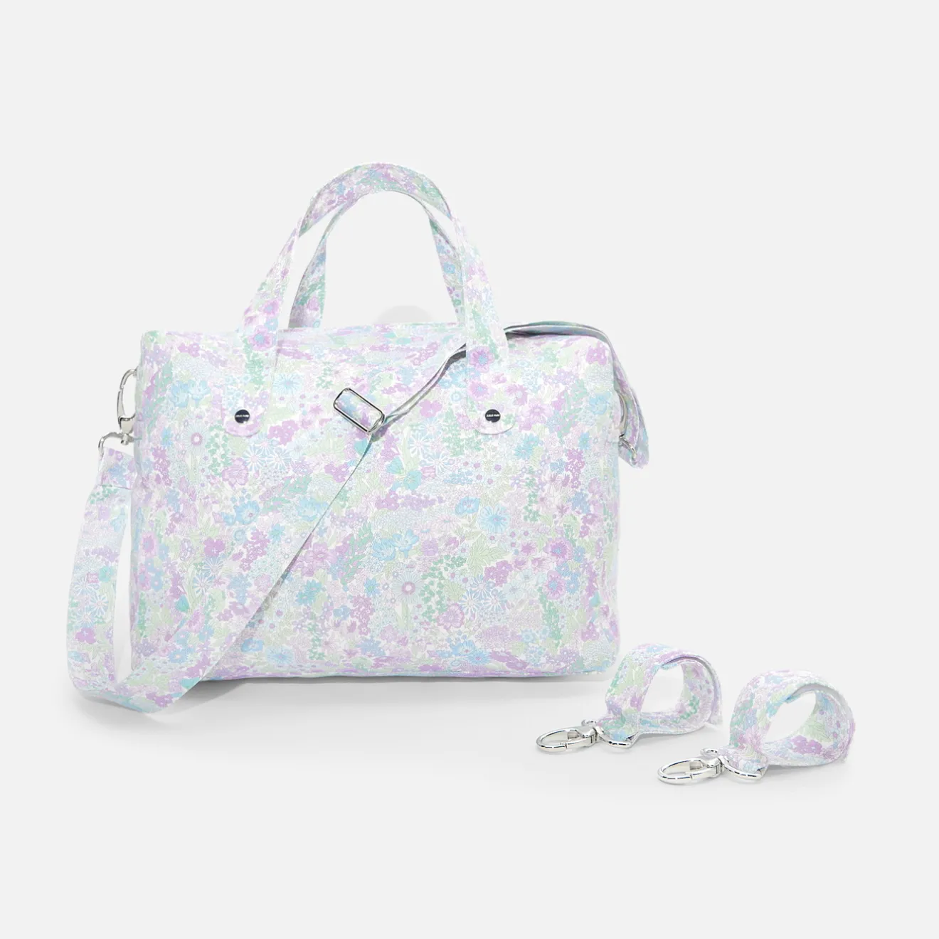 Jacadi Diaper Bags And Toiletry Bags|Diaper Bags And Toiletry Bags|Liberty fabric diaper bag White/Multicolour