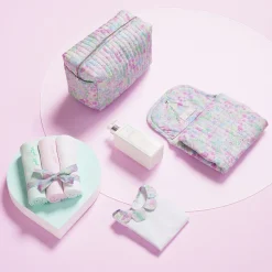 Jacadi Diaper Bags And Toiletry Bags|Diaper Bags And Toiletry Bags|Liberty fabric toiletry bag White/Multicolour