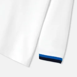 Jacadi Polos And T-Shirts|Long-sleeved baby boy polo shirt Jacadi White