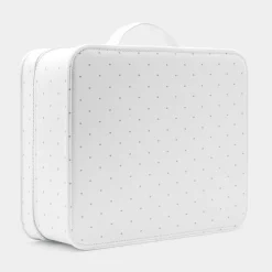 Jacadi Diaper Bags And Toiletry Bags|Diaper Bags And Toiletry Bags|Medium cotton baby suitcase Jacadi soft white