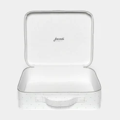 Jacadi Diaper Bags And Toiletry Bags|Diaper Bags And Toiletry Bags|Medium cotton baby suitcase Jacadi soft white