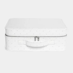 Jacadi Diaper Bags And Toiletry Bags|Diaper Bags And Toiletry Bags|Medium cotton baby suitcase Jacadi soft white