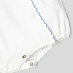 Jacadi Bloomers, Overalls And Sets|My First baby girl romper White/Blue