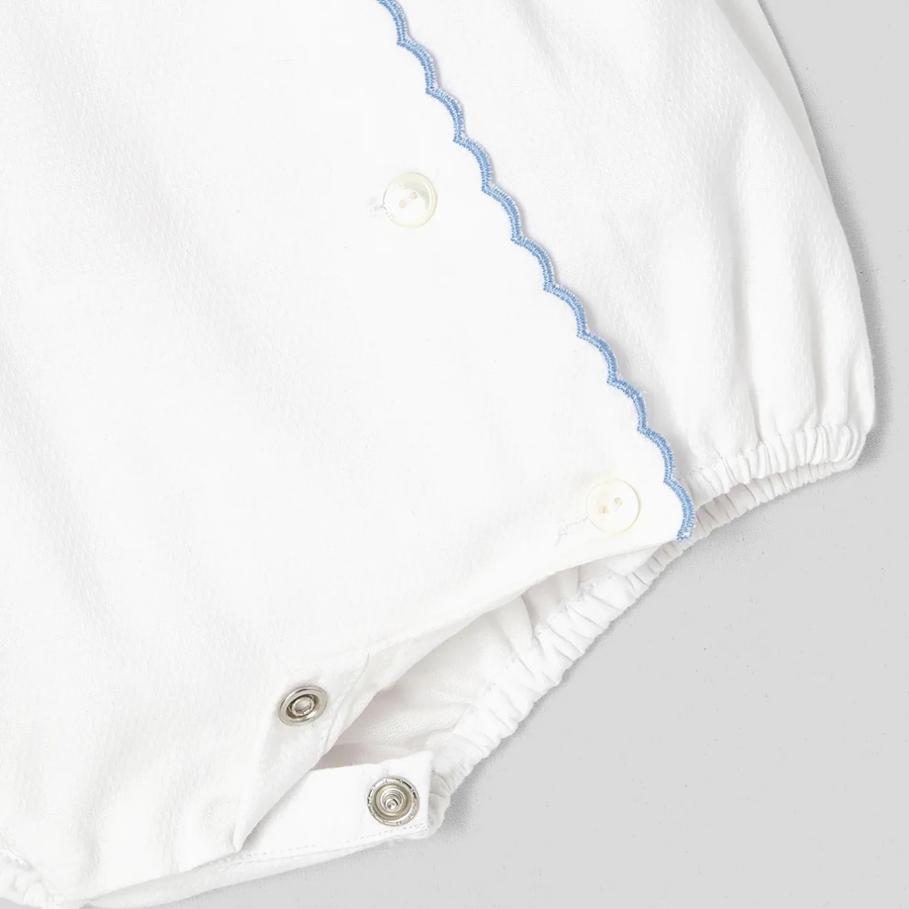 Jacadi Bloomers, Overalls And Sets|My First baby girl romper White/Blue