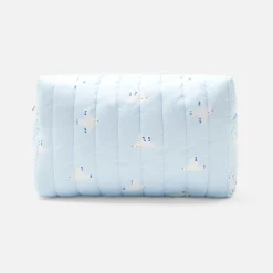 Jacadi Bath Towels And Bath Capes|Diaper Bags And Toiletry Bags|Padded toiletry bag White/Blue