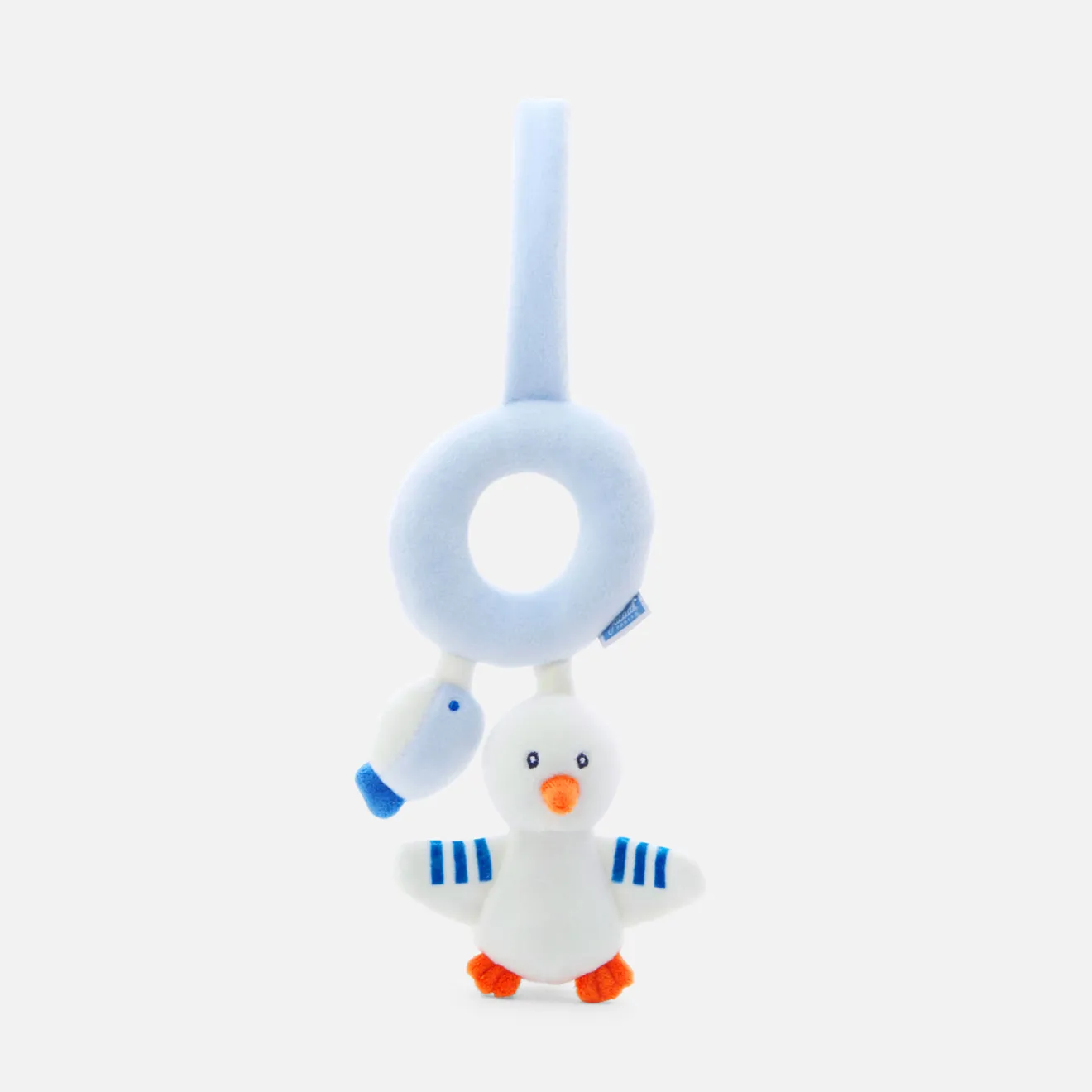 Jacadi Plush And Activity Toys|Plush And Activity Toys|Seagull and fish rattle White/Blue