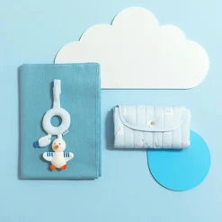 Jacadi Plush And Activity Toys|Plush And Activity Toys|Seagull and fish rattle White/Blue