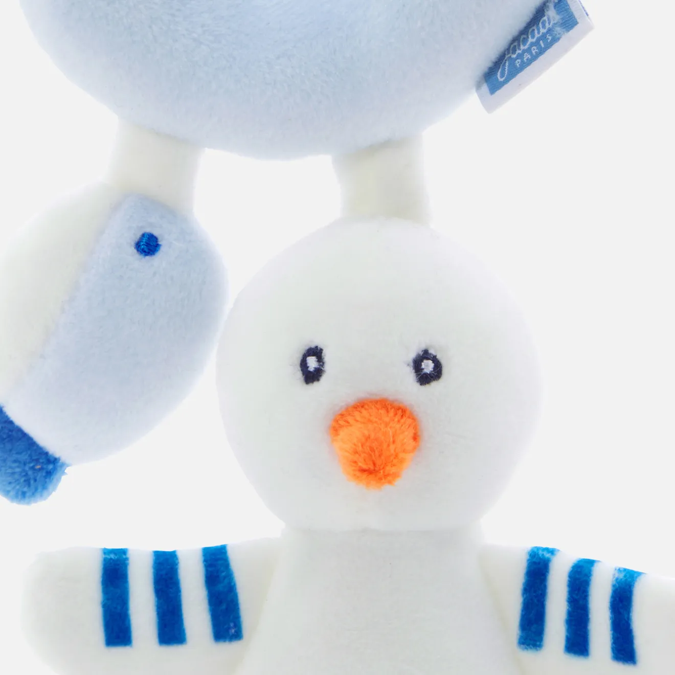 Jacadi Plush And Activity Toys|Plush And Activity Toys|Seagull and fish rattle White/Blue