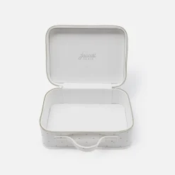 Jacadi Diaper Bags And Toiletry Bags|Diaper Bags And Toiletry Bags|Small cotton baby suitcase Jacadi soft white