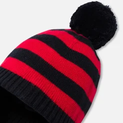 Jacadi Other Accessories|Beanies Scarves And Gloves|Striped baby hat Navy/Red