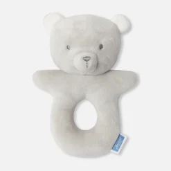 Jacadi Plush And Activity Toys|Plush And Activity Toys|Velvet teddy bear rattle Grey
