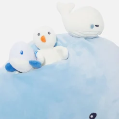 Jacadi Plush And Activity Toys|Plush And Activity Toys|Whale activity plush toy White/Blue